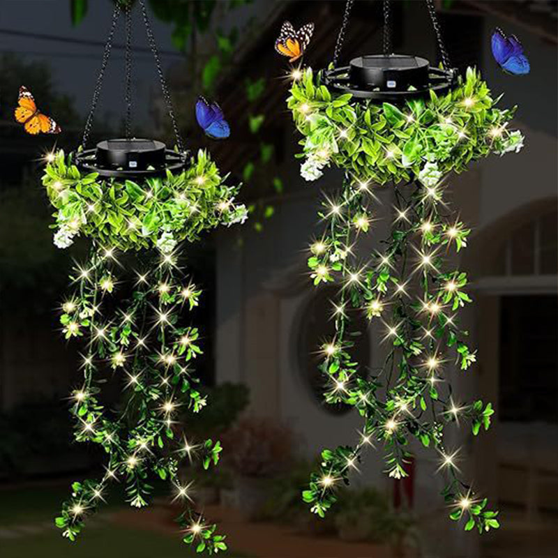 ☀️ Last Day 50% OFF✨-🌿Solar Ivy Lights with Waterproof Design & 8 Modes for Magical Garden💡
