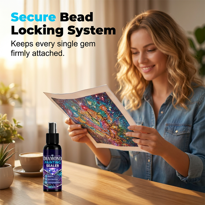 🔥LAST DAY 50% OFF💎✨ Diamond art sealer – locks beads, glossy finish, dries fast & lasts