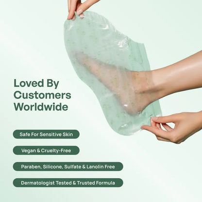 Foot exfoliating mask removes dead skin and calluses – revitalizes skin