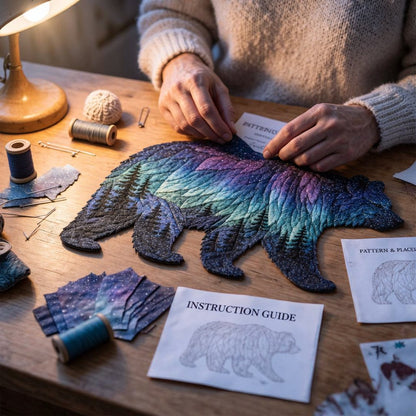 Northern Lights Wildlife DIY Patchwork Kit