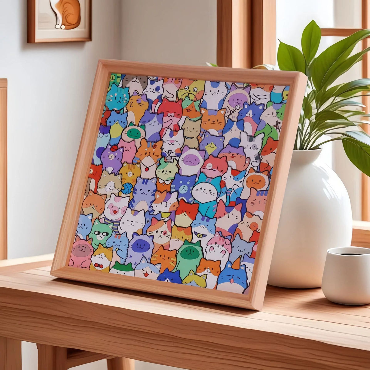 🐱🧩Little Kitties - Wooden Coloring Puzzle🎨🖼️