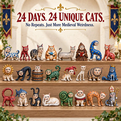 🐈🏰24 Days of Ugly Medieval Cats - Hilariously Weird Cat Advent Calendar 2026