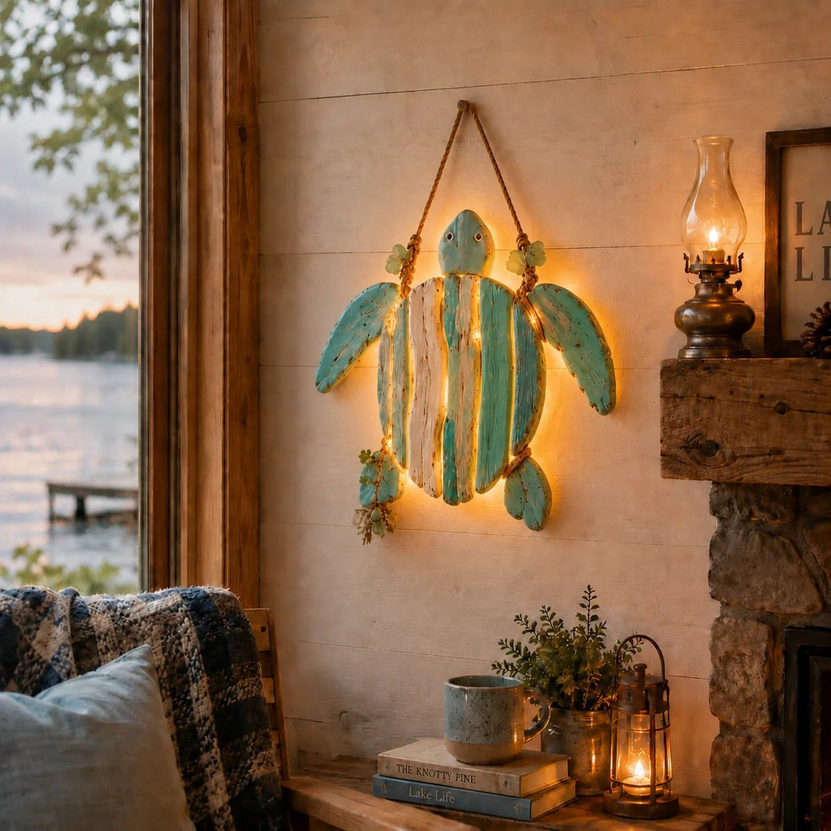 🔥HOT SALE🔥49% OFF - 🌊Lighted Coastal Fish Wall Decor