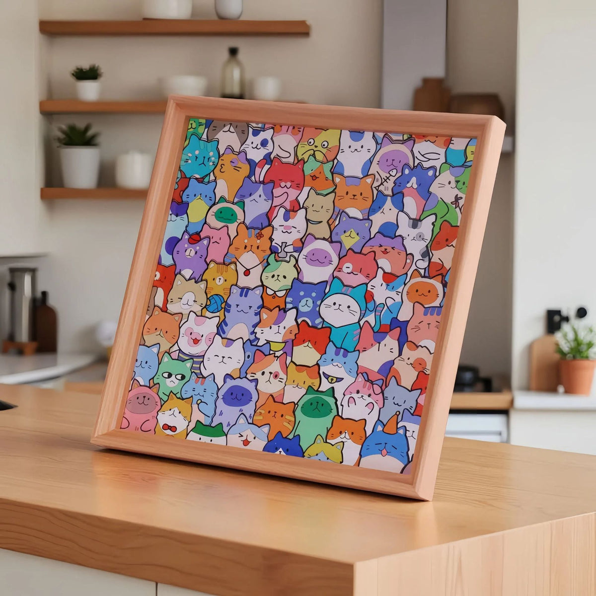 🐱🧩Little Kitties - Wooden Coloring Puzzle🎨🖼️