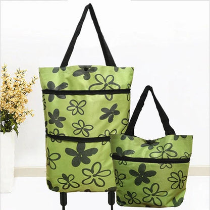🛍️ Foldable 2-in-1 Shopping Bag for Easy Carry ✨
