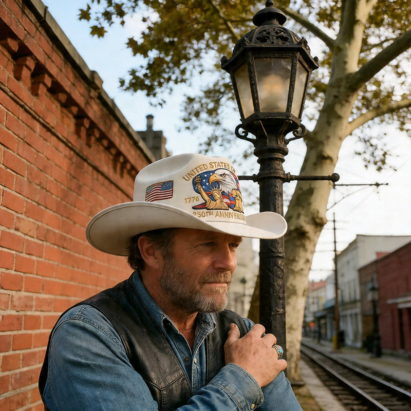 U.S. 250th Anniversary Edition Unisex Felt Cowboy Hat