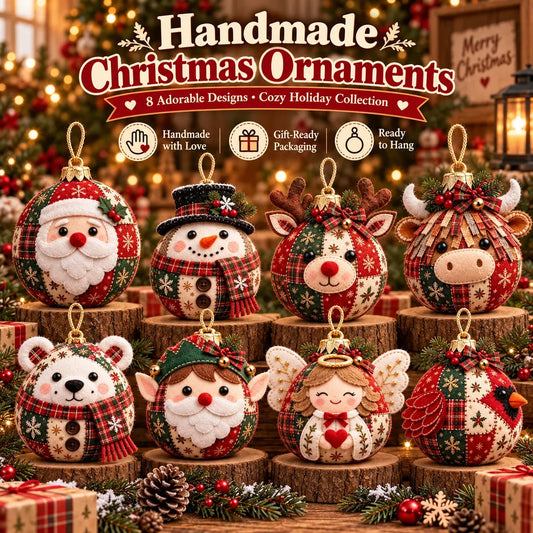 🎄DIY Patchwork Christmas Ornament Kit – Cozy Handmade Holiday Decor ✨-50% OFF