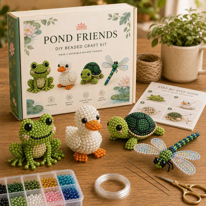 ⏰Last day Promotion 🔥-🧵✨ Tiny 3D Beaded Animal DIY Kit(Unfinished Product)
