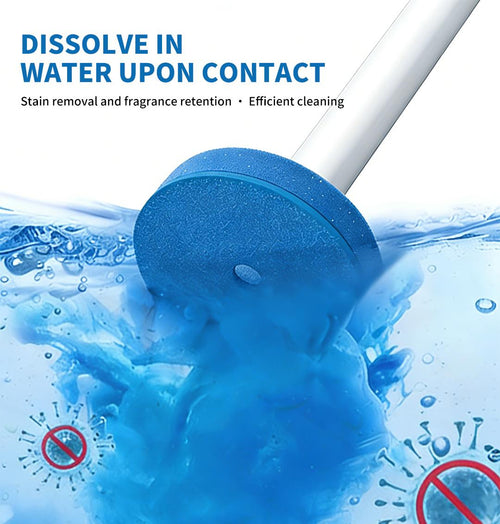 Disposable Toilet Brush Kit - 32/16 Refill Heads & Holder, Rotating No-Touch Deep Cleaner for Under-Rim & Corner, Bathroom Cleaning Tool for Home