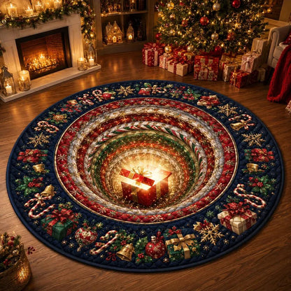 🎄 Christmas 3D Optical Illusion Rug