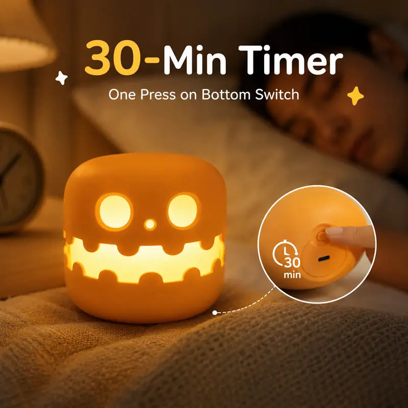 🎃 Halloween Pumpkin Decorative Light – USB-Powered Spooky Table Lamp