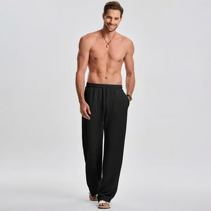 🔥 50% OFF Father’s Day Special ⏰🎁 Men’s Rib Knit 2-Piece Set – Sleeveless Tank & Baggy Wide-Leg Pants