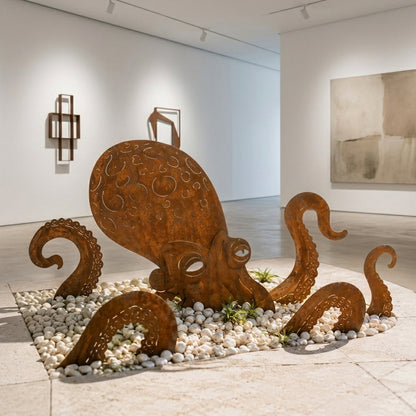 🐙 Giant Squid Sculpture Makes Your Garden Unforgettable ✨
