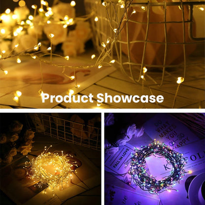 ✨ Copper Wire Firecracker Lights – Flexible LED String Lights for Home & Garden