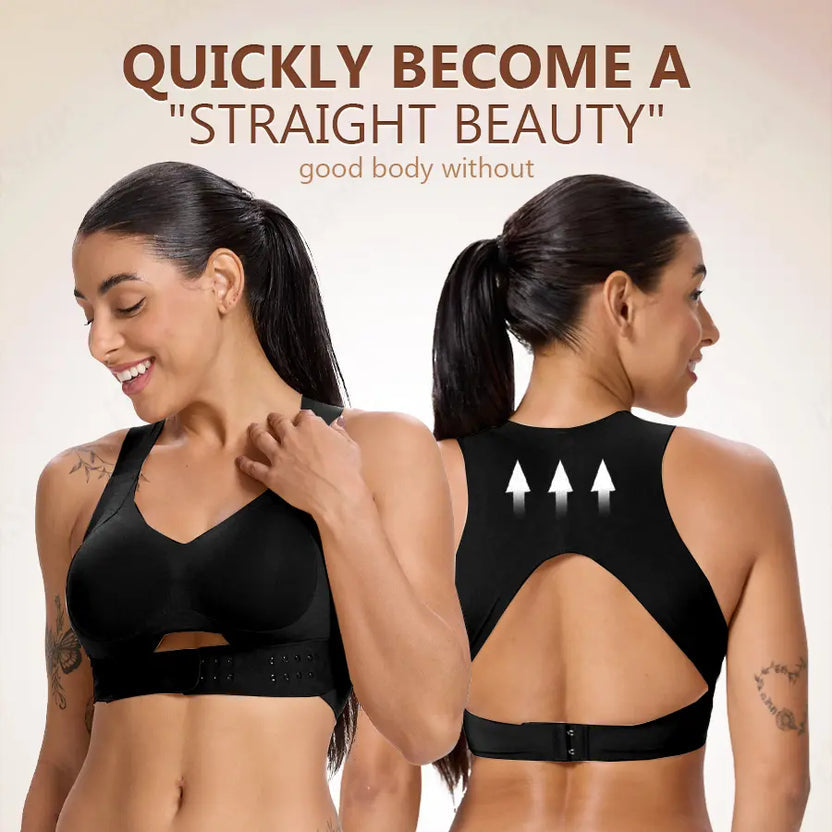 🌸 Posture Correction Wireless Bra Beige Support Lift Comfort Fit 👙
