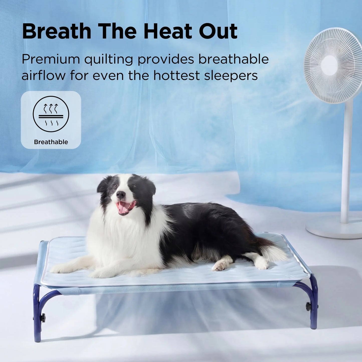 Self-Cooling Pet Mat for Dogs & Cats – Breathable, Non-Slip & Machine Washable Cooling Pad for Crates, Kennels & Travel