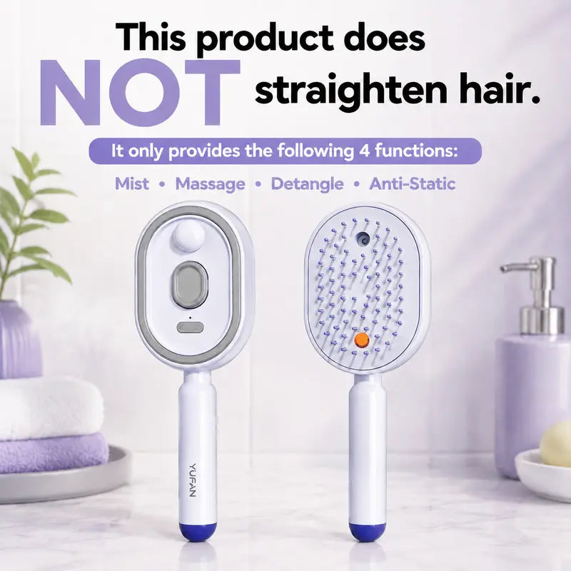 Electric Spray Massage Hair Brush