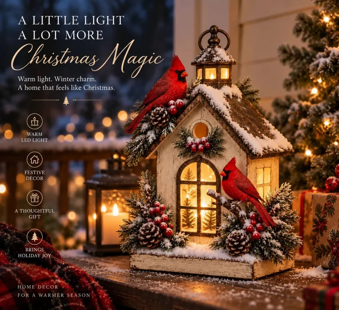 ❄️Last day Promotion 🔥-❤️ A Little Winter Home for Cardinal Lovers✨