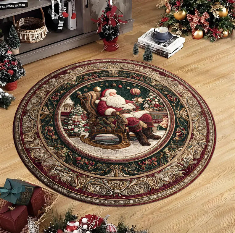 🎄 Christmas 3D Optical Illusion Rug