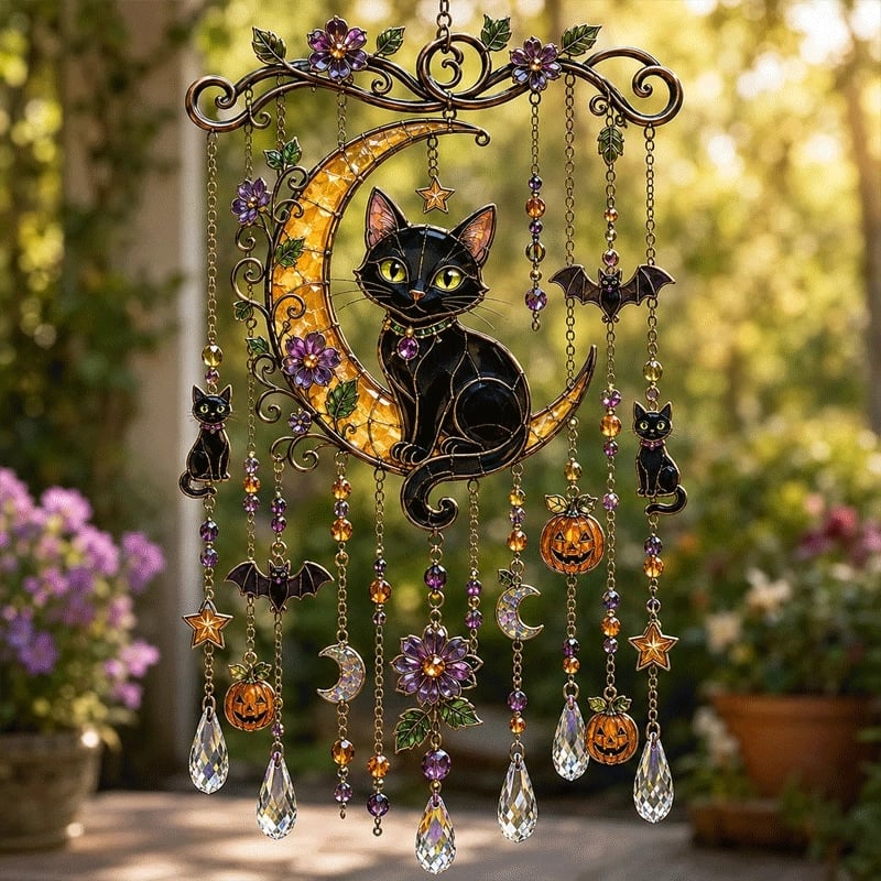 ⏰Last day Promotion 🔥-🎃Halloween Suncatcher Wind Chime👻