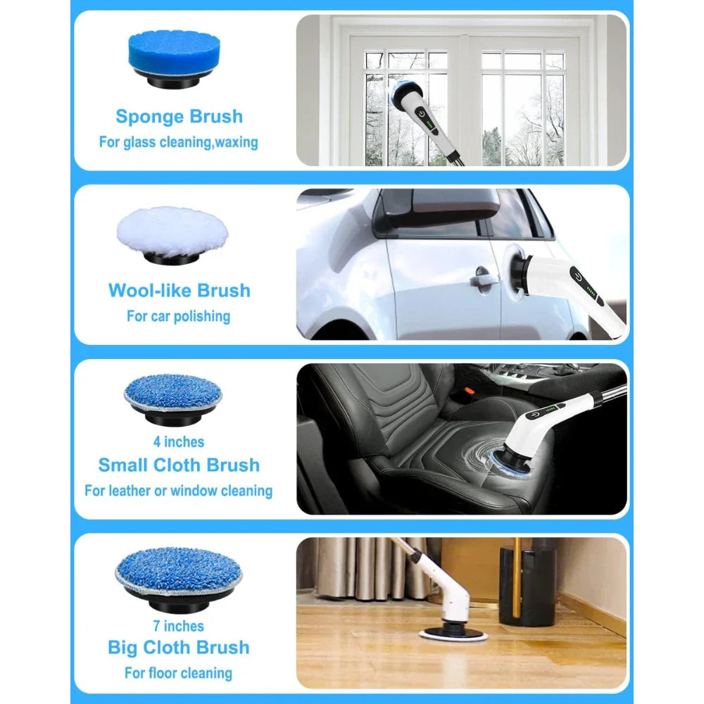 9-in-1 Cordless Power Spin Scrubber