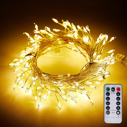 ✨ Copper Wire Firecracker Lights – Flexible LED String Lights for Home & Garden
