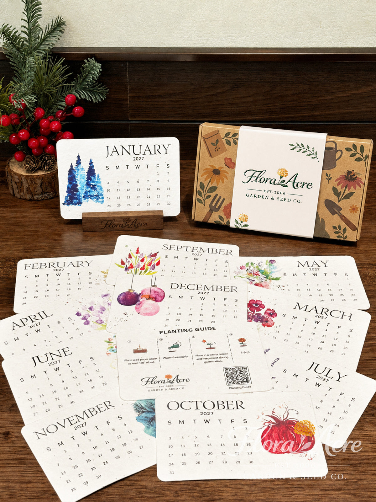 ✨Early Holiday Sale 50% OFF🌱Eco-Friendly Plantable “Timeless” Seed Calendar 2027