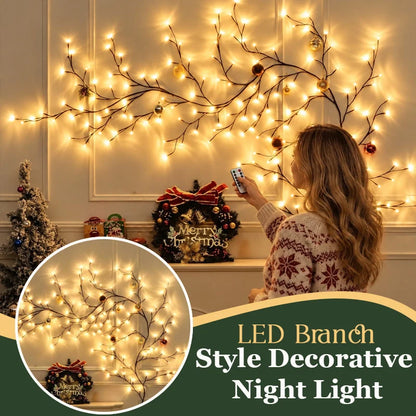 🎄 LAST DAY 50% OFF – Flexible Branch Christmas Lights – DIY Holiday Decor