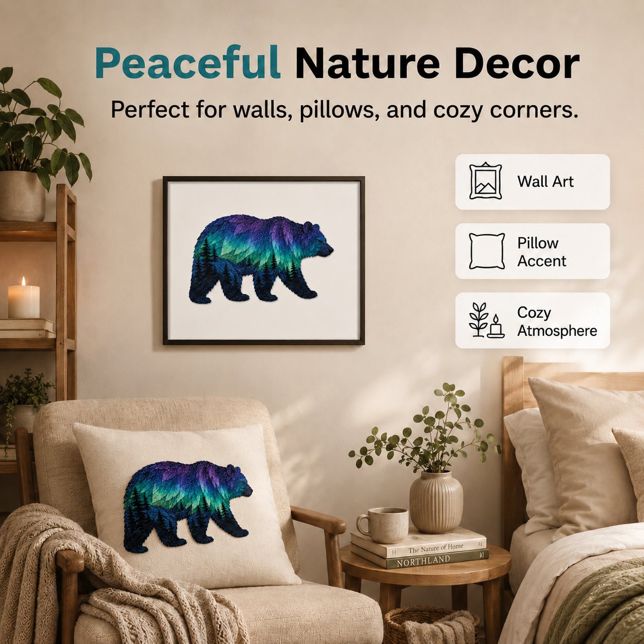 Northern Lights Wildlife DIY Patchwork Kit
