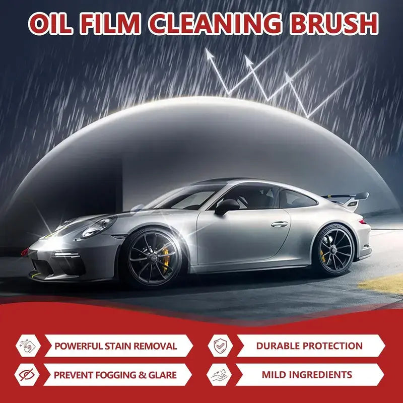 OGAS All-in-One Windshield Oil Film Remover with Built-in Sponge Applicator