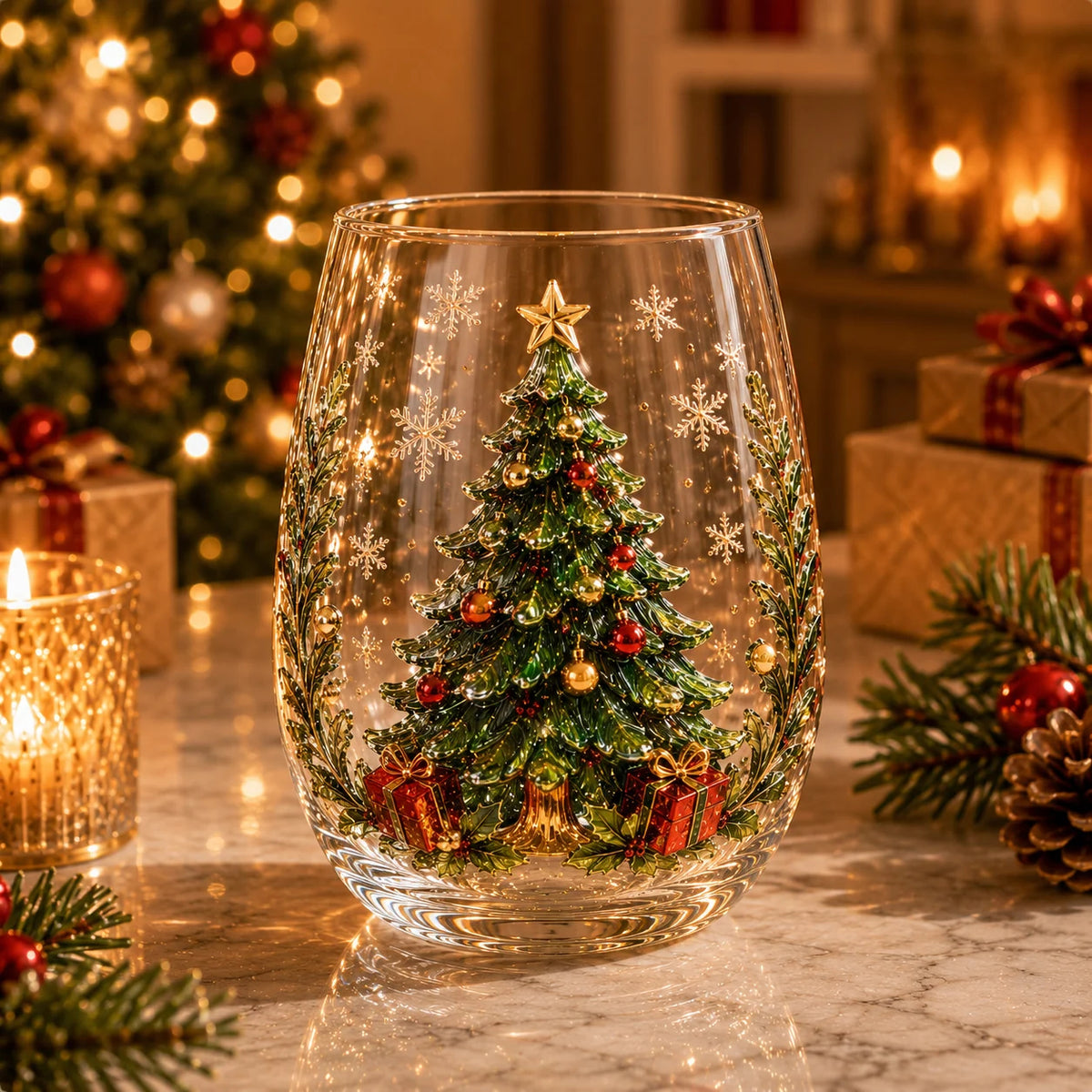 🎅Magical Christmas Glass Cup Gift Collection