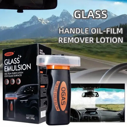 OGAS All-in-One Windshield Oil Film Remover with Built-in Sponge Applicator