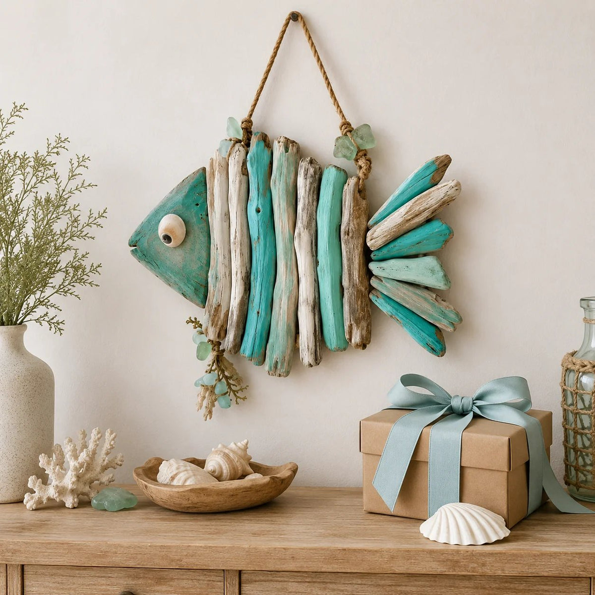 🔥HOT SALE🔥49% OFF - 🌊Lighted Coastal Fish Wall Decor