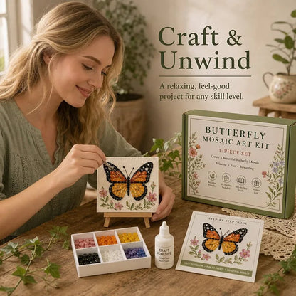 Watering Can Mosaic Art Kit-🔥LAST DAY 50% OFF🔥🌿Beginner-Friendly Floral DIY Craft with Vibrant Mosaic Beads & Sturdy Display Base ✨