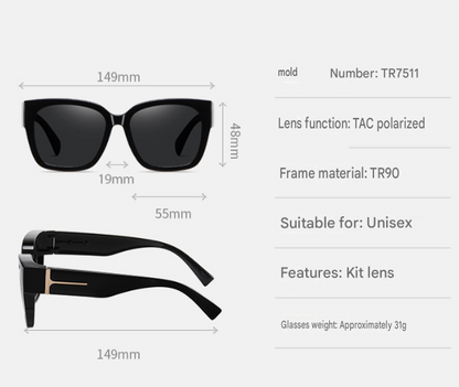 😎Ladies Fit Overs Polarized Sunglasses - Stylish Over Glasses UV Protection For Women