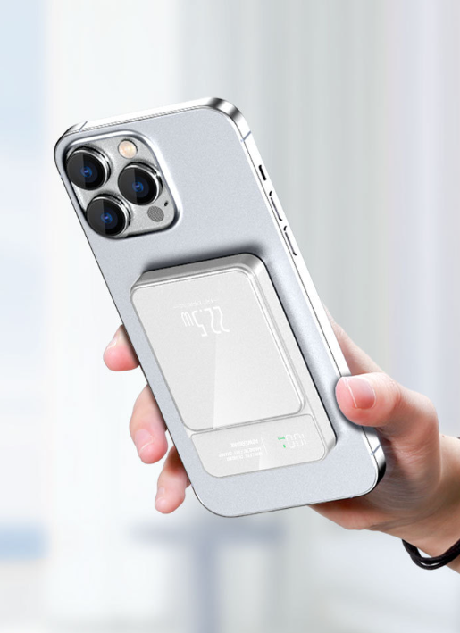 🔋 2026 Model Magnetic Wireless Power Bank: Portable Fast-Charging Power Bank with Display (iPhone Compatible) 📱✨