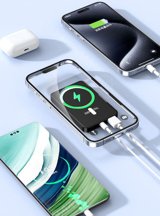 🔋 2026 Model Magnetic Wireless Power Bank: Portable Fast-Charging Power Bank with Display (iPhone Compatible) 📱✨
