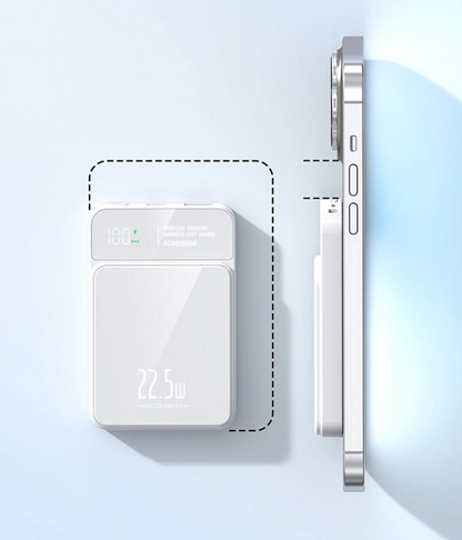 🔋 2026 Model Magnetic Wireless Power Bank: Portable Fast-Charging Power Bank with Display (iPhone Compatible) 📱✨