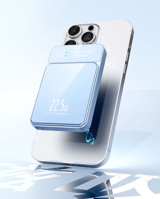 🔋 2026 Model Magnetic Wireless Power Bank: Portable Fast-Charging Power Bank with Display (iPhone Compatible) 📱✨