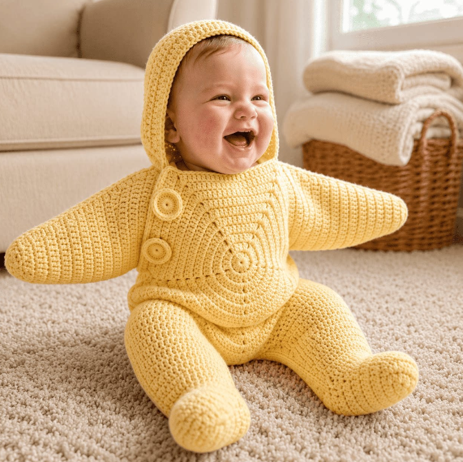 ⏰Last day Promotion 🔥-🐚 Starfish Baby Sleeping Bag — A Cozy Little Ocean Star ⭐