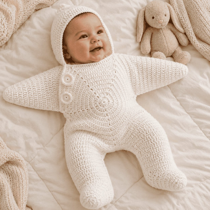 ⏰Last day Promotion 🔥-🐚 Starfish Baby Sleeping Bag — A Cozy Little Ocean Star ⭐
