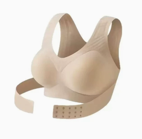 🌸 Posture Correction Wireless Bra Beige Support Lift Comfort Fit 👙