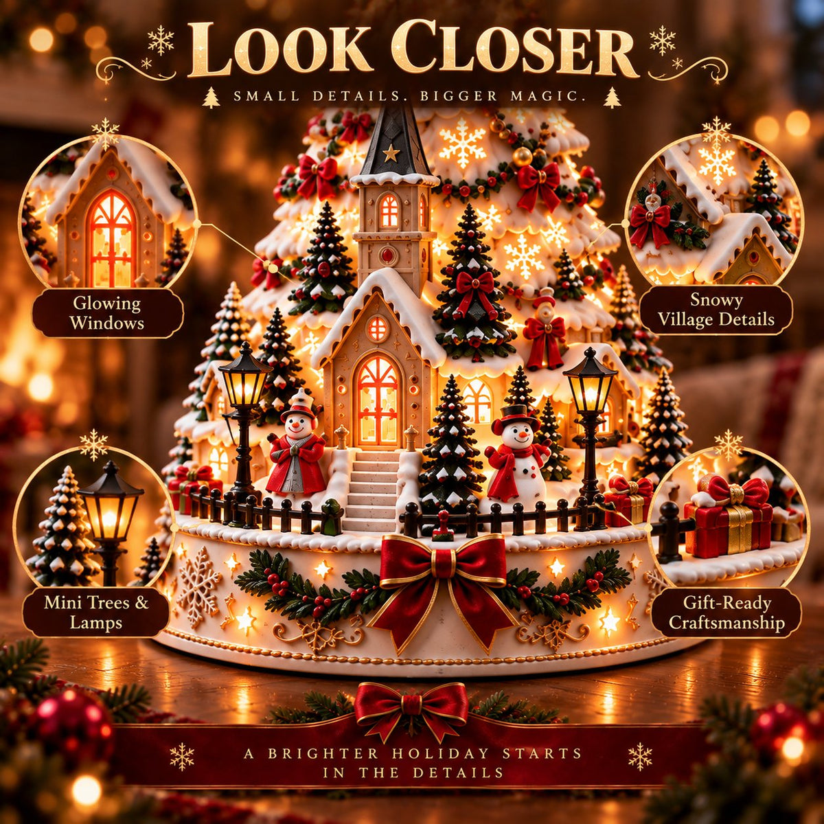 🤩50% OFF - 🎄Christmas Village Lightscape Tree
