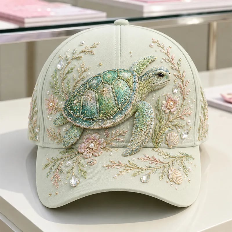 🔥Last Day 50% OFF-🌊 3D Ocean Creatures Embroidery Cap