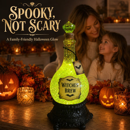 🔥Last Day 50% OFF -🧙✨Lighted Witches’ Brew Poison Bottle Glitter Globe(✨Same as the video)