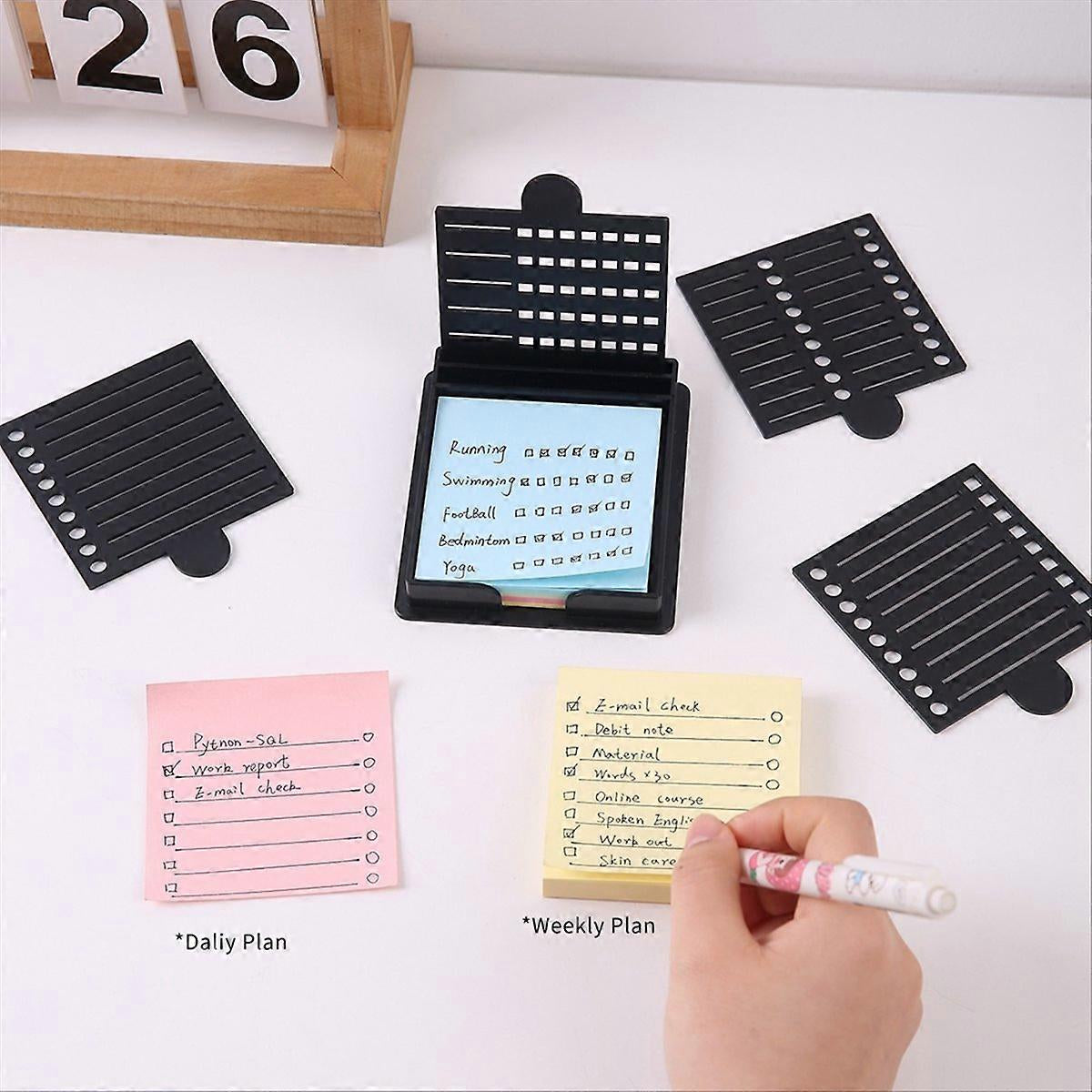 🔥 Last Day 50% OFF – ✨📝 Sticky Note Stencil & Stand Set for Perfect Organization 📌💡