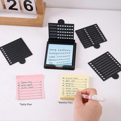 🔥 Last Day 50% OFF – ✨📝 Sticky Note Stencil & Stand Set for Perfect Organization 📌💡