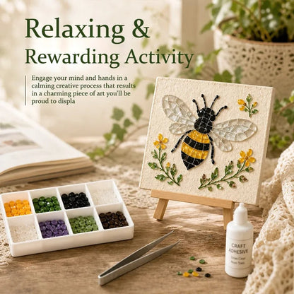 Watering Can Mosaic Art Kit-🔥LAST DAY 50% OFF🔥🌿Beginner-Friendly Floral DIY Craft with Vibrant Mosaic Beads & Sturdy Display Base ✨