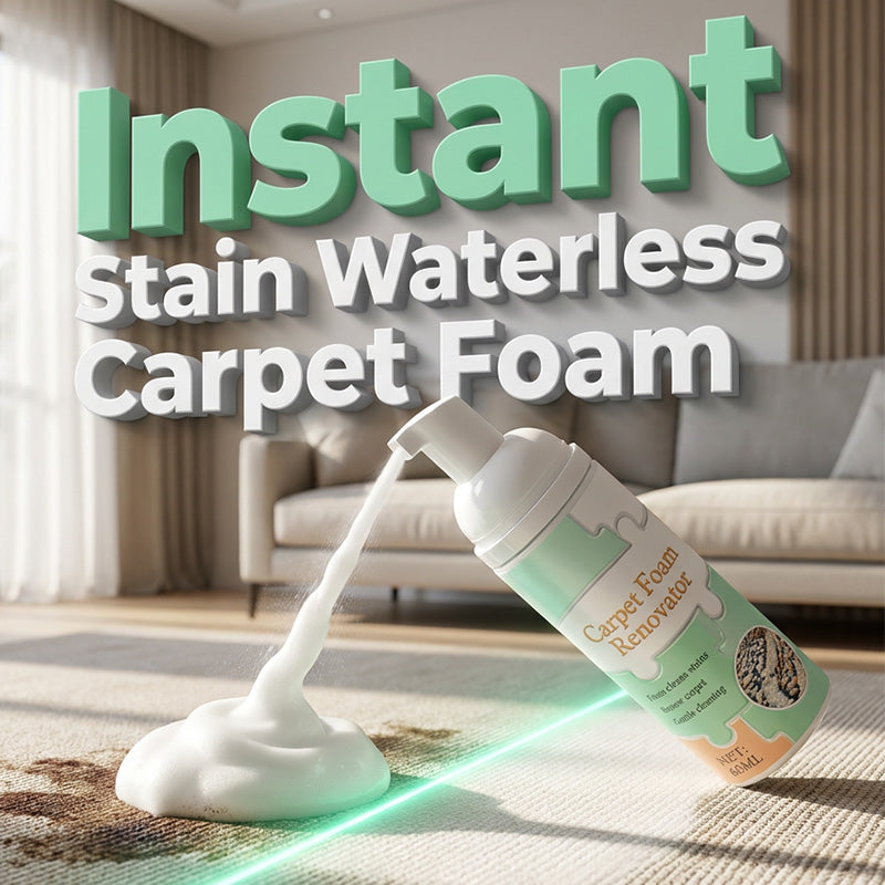 ✨Waterless Carpet Foam Stain Remover with Towel✨