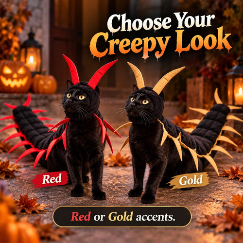 💯🎃 Creepy-Cute Halloween Centipede Pet Costume – 3D Crawling Outfit for Dogs & Cats 🐾